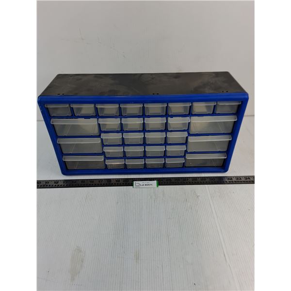 Plastic Small Parts 30-Drawer Unit - 20x10x7"