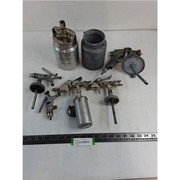 Assorted Paint Spray Guns & Triggers