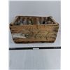 Image 1 : Vintage Wooden 20x12x10" Coca-Cola Crate w/24 Glass Bottles -PICK UP ONLY