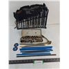 Image 1 : Brico 11-Piece Wrench Set, Ratchet Set - As is, Saw Blades, Chrysler Decals, Torch Nozzle
