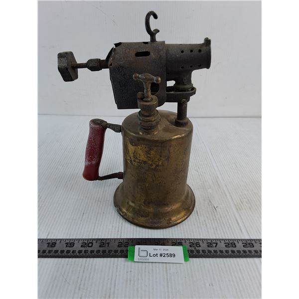 Antique 'Clayton & Lambert' Brass Blow Torch