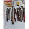 Image 3 : Assorted Hand Tools, Drill Bits, Saw Handles, Wire, Clips, Nails, Deadbolt - All As is