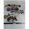 Image 1 : Assorted NOS (Abrasive Ball, 1/2" Pal Nuts, Castors, Bicycle Cable), Interior Door Knob Sets, Misc.