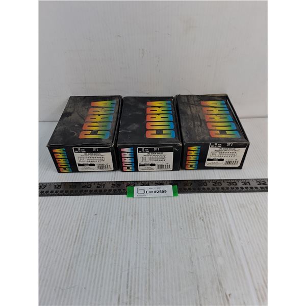 (3) Cartons of Cobra 50-Piece 3/8" Lag Screw Shields