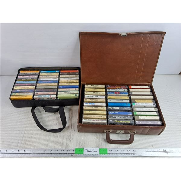 (2) Cases of Cassette Tapes - Kenny Loggings, Philips Collins, Oak Ridge Boys