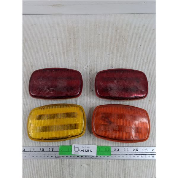 (4) Battery Powered Safety Lights - Consignor Said Works, Needs Batteries