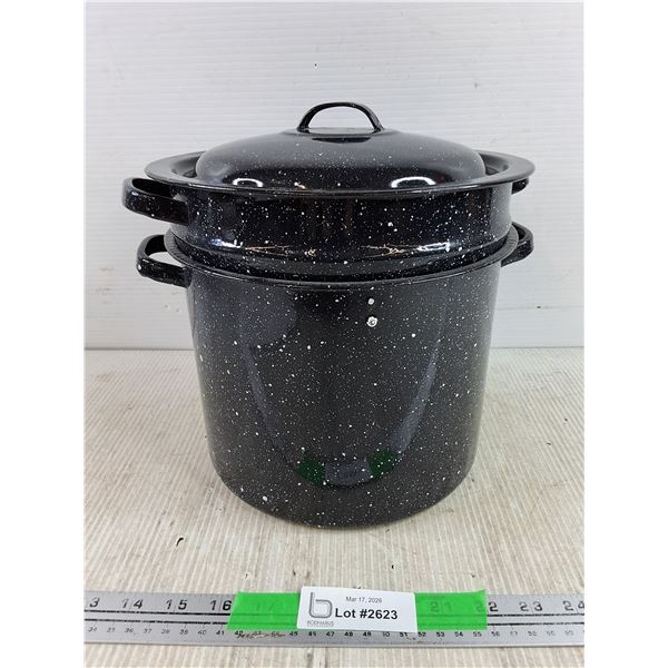 Enamel Blancher w/Lid