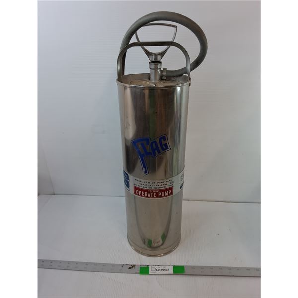 Flag Hand Pump Fire Extinguisher 24.5"-Cannot Ship