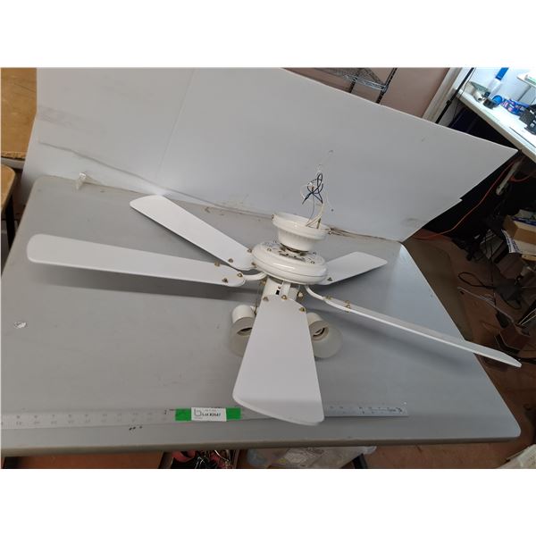 *Ceiling Fan with Lights Approx. 38" Diameter, Cannot Ship