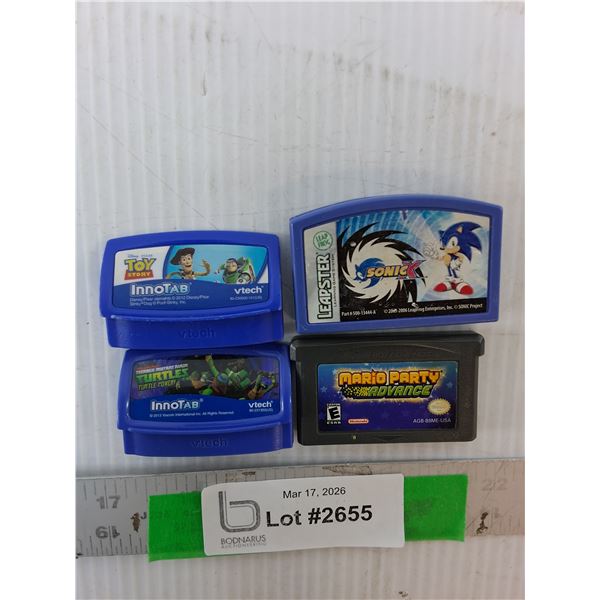 Nintendo, Leap Frog & Vtech Game Cartridges