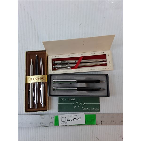 Vintage Pen Sets- Sheaffer, Misc.