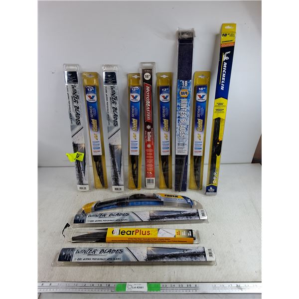 Assorted Wiper Blades - ClearPlus, Valvoline, Michelin - PICK UP