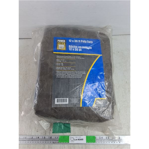 Power Fist 12 x 36' Poly Tarp