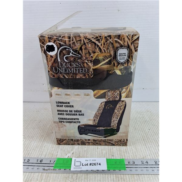 Ducks Unlimited Lowback Seat Cover