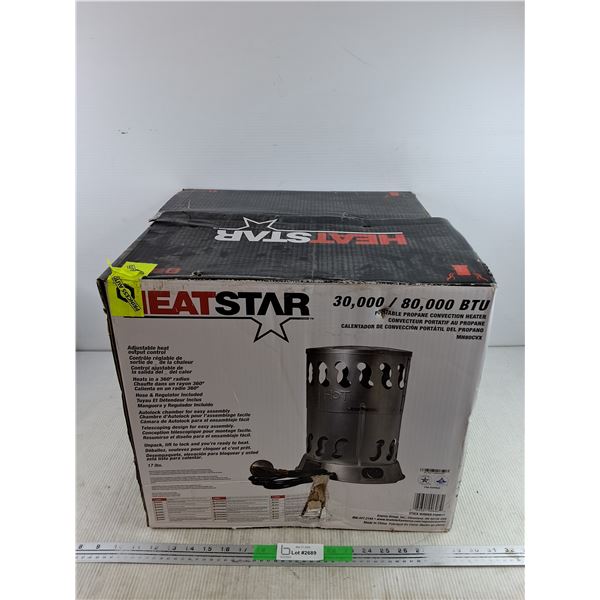 *HeatStar 30000/80000 BTU Portable Propane Convection Heater - New , PICKUP ONLY