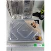 Image 5 : Aluminum Baking Pans, Garden Hose - 9', Bell Air Pump, Dust Pan - PICK UP