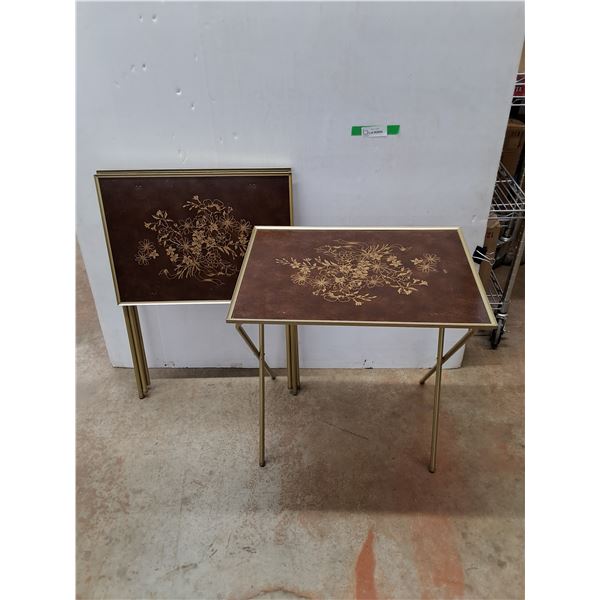 (3) Folding TV Tables 21" x 15" x 24"-Cannot Ship