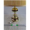 Image 2 : Vintage Table Lamp w/Brass Base - Powers On, As Is 25" - PICK UP ONLY