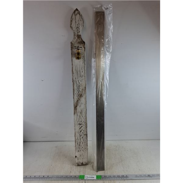*Garden Art & Metal Plank 35" x 2", PICK UP ONLY