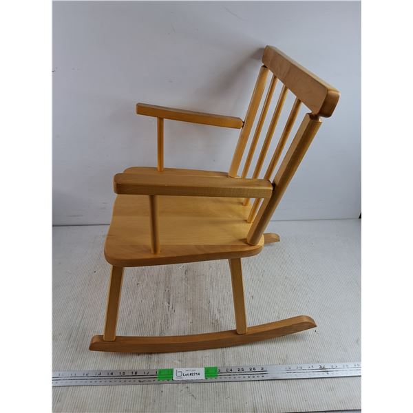 *Wooden Kids Rocking Chair 23" x 13" x 14"-PICKUP ONLY
