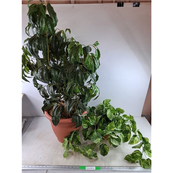 *(2)  Artificial Plants 40" & 12", PICKUP ONLY