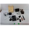 Image 1 : Mono Bluetooth Headset-Untested, RCA Alarm Clock- Powers On, Canon Digital Camera- As Is, Misc.