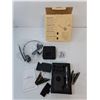 Image 5 : Mono Bluetooth Headset-Untested, RCA Alarm Clock- Powers On, Canon Digital Camera- As Is, Misc.