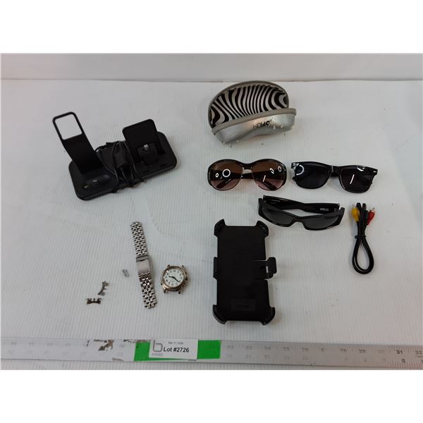 Talking Watch- Requires Repair, Sunglasses, Supcase, Misc.