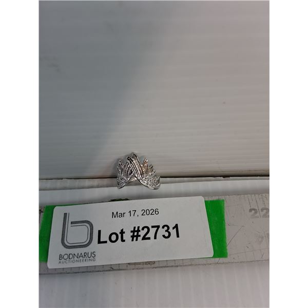 Silver Wing Style Costume Ring-7