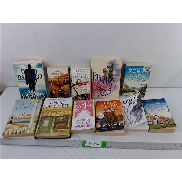 (11) Novels by Danielle Steel, David Baldacci, Robyn Carr, Misc.