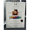 Image 4 : Halston 2-Pack Seamless Bras, Size S/P, Black