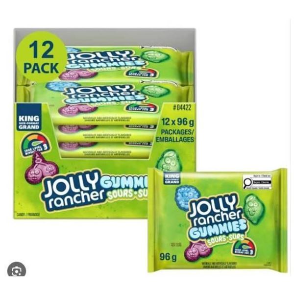 Jolly Rancher Gummies Sours  Pack 12x96g