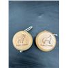 Image 2 : Wooden Yo-Yo Set with Jasper, Canada Engraving