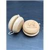 Image 3 : Wooden Yo-Yo Set with Jasper, Canada Engraving