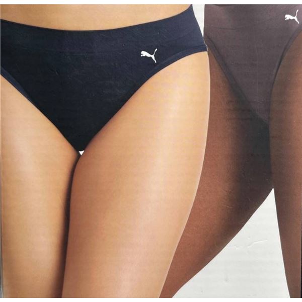 Puma Women’s Seamless Bikini Underwear, 5-Pack, Size Large