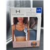 Image 2 : Halston 2-Pack Seamless Bra, Size L/G – Blue