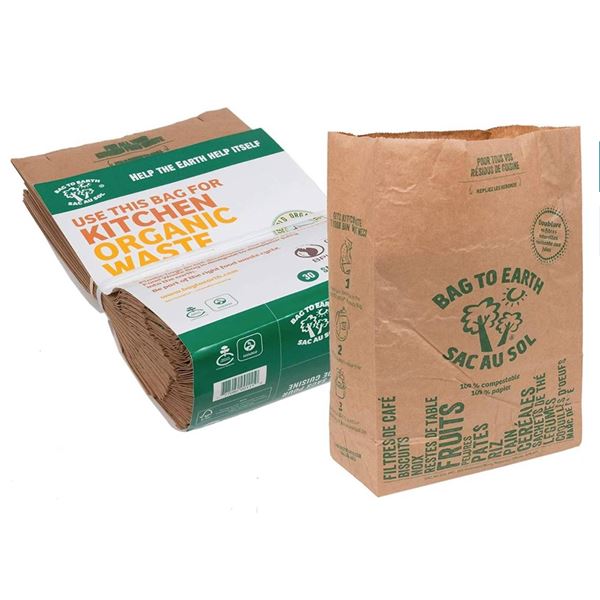 Bag to Earth – Kitchen Food Waste Bag – Compostable Bag – Leak Resistant 