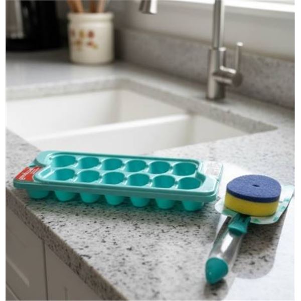 GoodCook Ice Tray 2-Pack and Co-op Gold Dish Wand