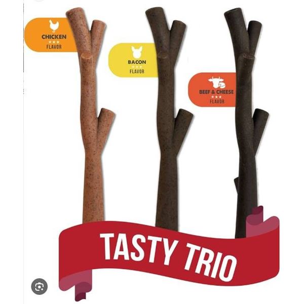 Zeus Nosh Long-Lasting Chew Toy Set, Medium, 3 Flavors
