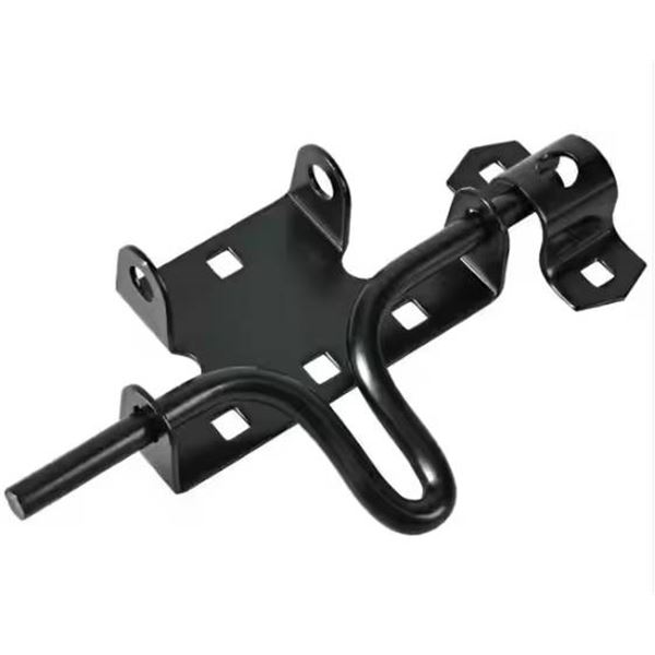 Hillman Slide Action Gate Latch, Model 851225, Black Metal Finish