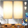 Image 1 : Yarra-Décor Touch Control USB Table Lamp Set (2 Pack)