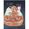 Image 2 : Plush Backpack Featuring Moose Design with Adjustable Straps