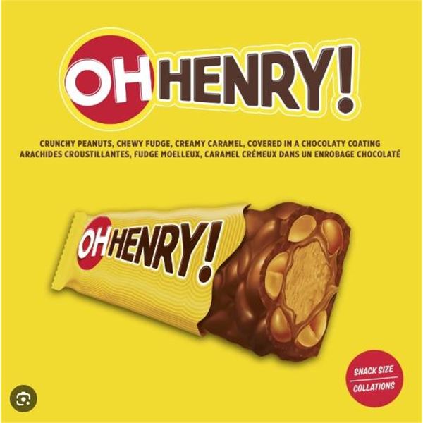 Oh Henry! 2-Pack Chocolate Bars, 12 x 85 g Variety