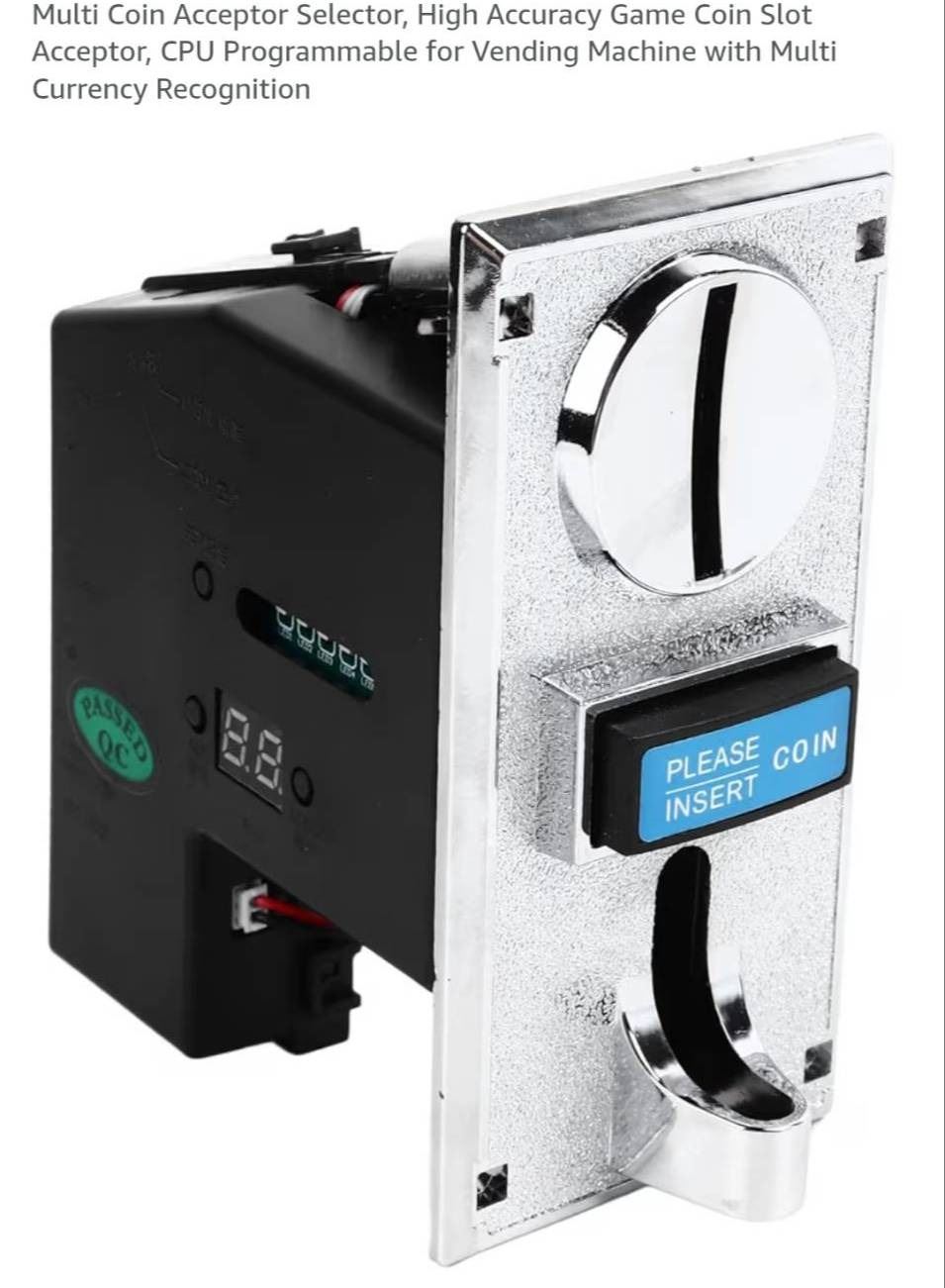 Multi-Coin Selector with Anti-Theft Design and Multi-Currency Recognition