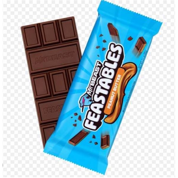 MrBeast World’s Best Chocolate Peanut Butter, 10 x 60g Bars, 600g Total Net Weight