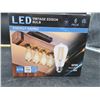 Image 2 : LED Vintage Edison Bulb Set, 6-Pack, 60W Equivalent, Dimmable, ST58