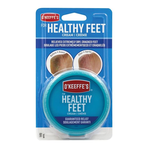 Lot of 2, O’Keeffe’s Healthy Feet Cream, 91g Each