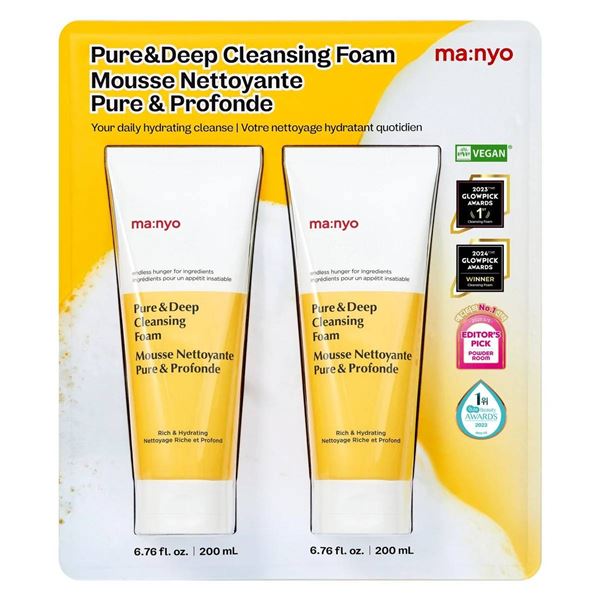 Ma:nyo Pure & Deep Cleansing Foam Duo – 6.76 Fl Oz Each