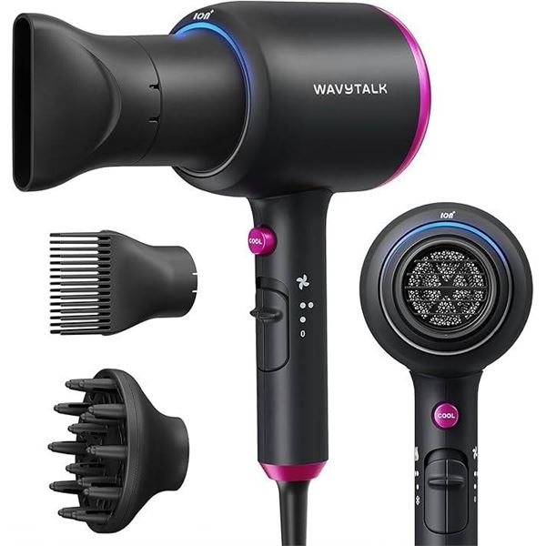 Wavytalk QL-5917BDC-I Professional Hair Dryer, Black