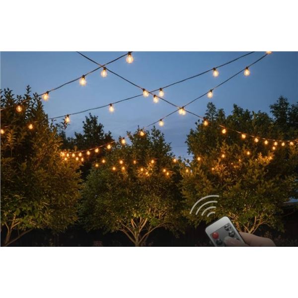 100FT ST38 Outdoor String Light 2700K With Remote
